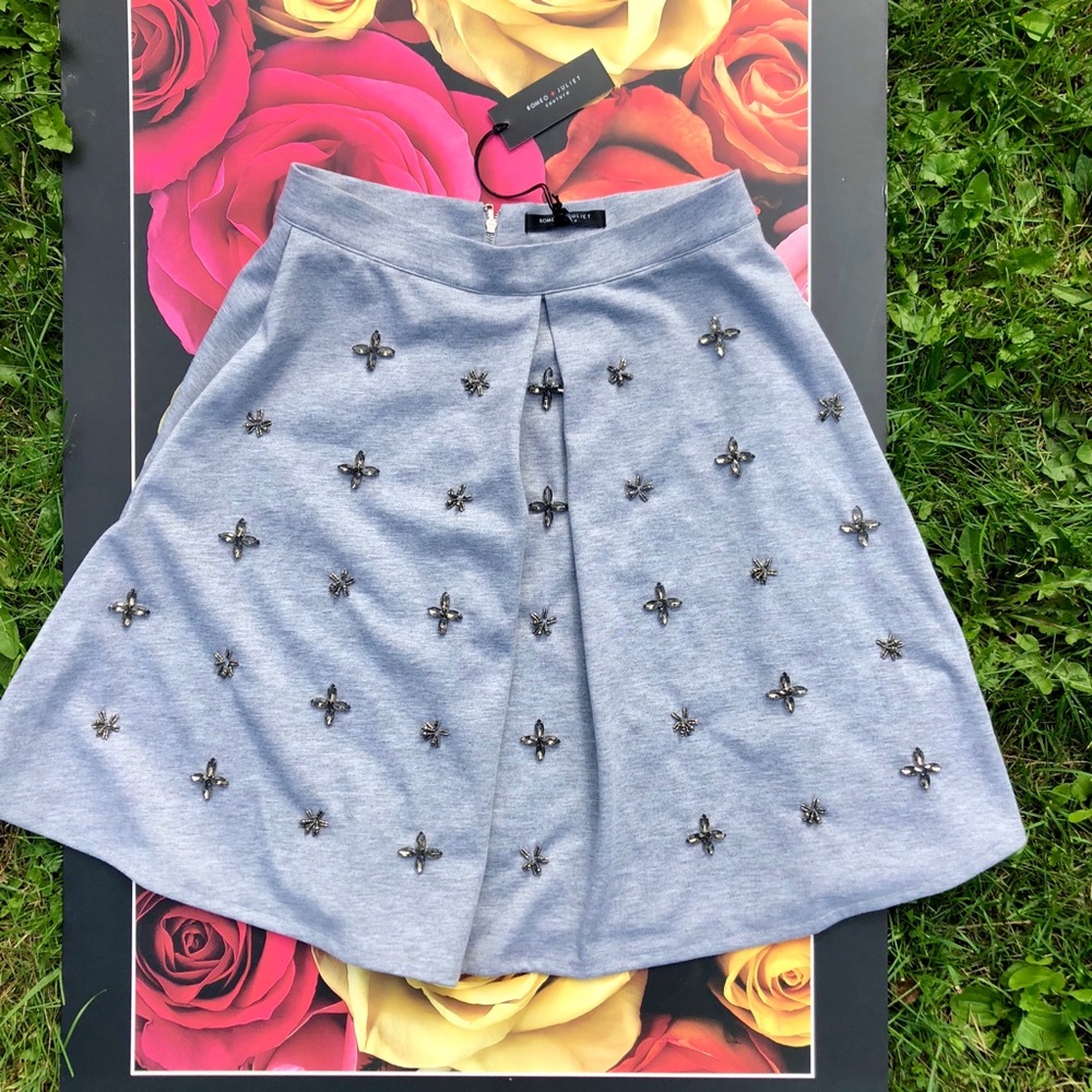 NWT Romeo & Juliet Embellished Skirt